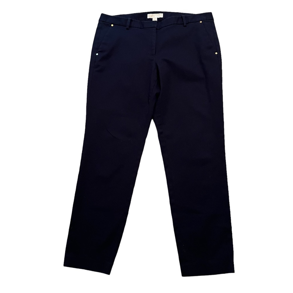 Michael Michael Kors Navy Blue Slim Leg Pant 10